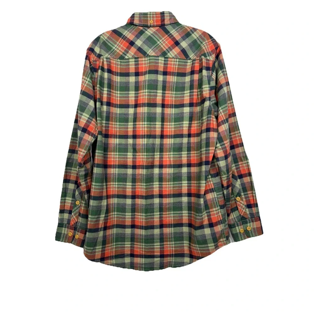 Lot‎ of 3 Duluth Trading Men's Trim Fit Plaid Flannel Shirts Size Medium EUC